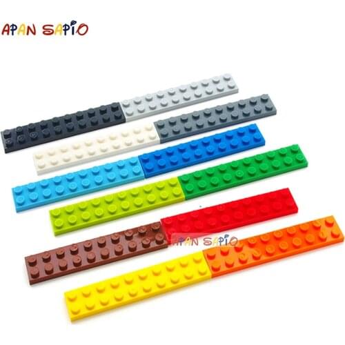 100pcs 2x10 Dots DIY Building Blocks Thin Figures Bricks Educational Size Compatible With 3832 Plastic Toys for Children