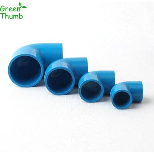 20pcs 20 mm/25 mm/32 mm/40 mm PVC Inner Diameter 90 Degree Equal Elbow Connector Pipe Fitting Adapter Water Irrigation Hose
