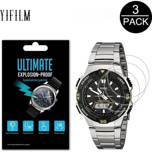 3Pack 5H Anti-shock Explosion-Proof Screen Protector LCD Film For Casio AQ S810 AQ-S810W AQS800WD AQS810W AQS-S800 AQ-S810WC