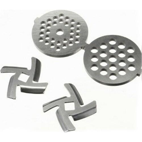 4pcs/set Meat Grinder Crusher Mincer Plate Disc Knife 5/7mm & Blade Knife Home Cooking Machine Mincer Sausage Machine