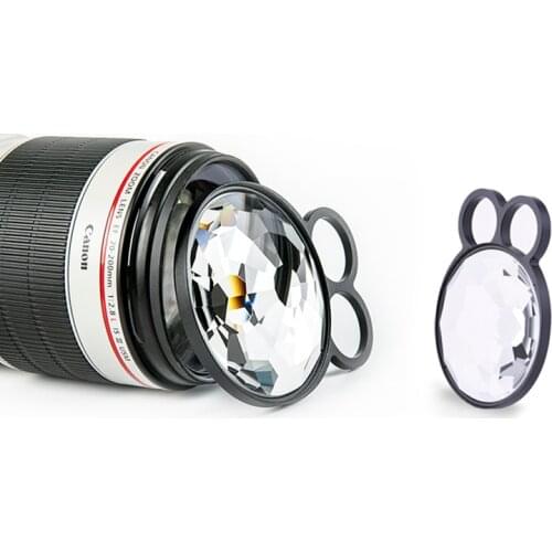 77mm Handheld Kaleidoscope Colorful Prism Filter SLR Phtotgraphy Accessories Kaleidoscope Variable Number of Shooting Subjects