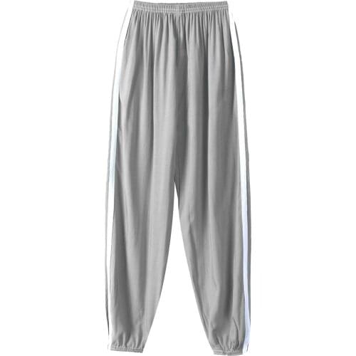 Kids Harem Pants Boys Girls Unisex Clothing Elastic Waistband Pants Two Stripes Side Sport Casual Pants Baby Long Bloomers