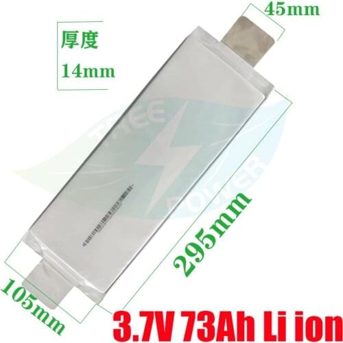 Hot selling high quality lithium ion battery 3.7v 73Ah 76Ah 70Ah for electric car motorcycle scooter