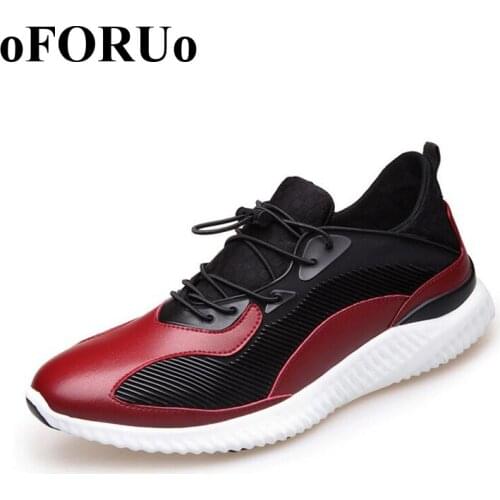 Men Sneakers Autumn Outdoor New Running Shoes Breathable Sport Shoes Waterproof Leather Run shoes N34