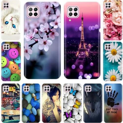 Soft Phone Case Silicone For Huawei P40 Case TPU Cute Cat Back Cover Huawei P40 Pro P40Pro P 40 Cover Bumper Fundas Case