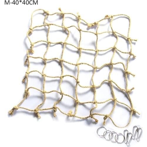 New 2Sizes Bird Climbing Net Hemp Rope Parrot Hanging Rope Stand Net Swing Play Rope Ladder Chew Toy With Buckles Play Gym Toys