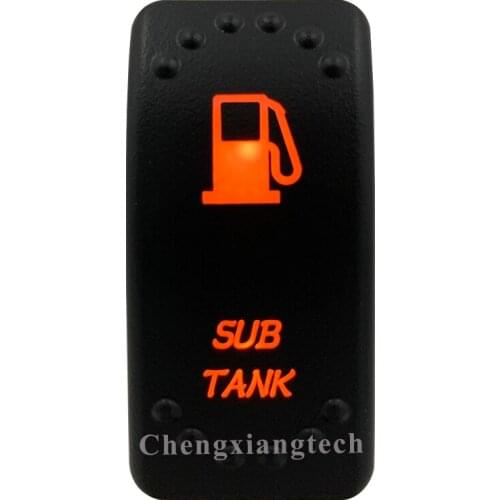 Orange Led Light - Car Boat Caravan Marine Rocker Switch- Laser Eatched- Sub Tank - for Carling ARB NARVA 4X4 -Waterproof