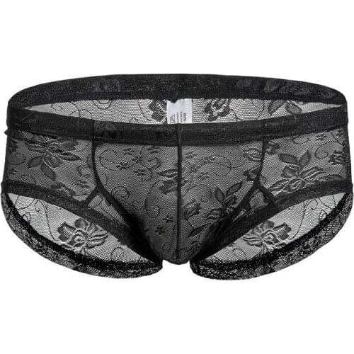 Sexy Underwear Mens Breathable Jacquard Boxer Shorts Sexy Underwear Transparent Men Boxers boxer briefs underwear