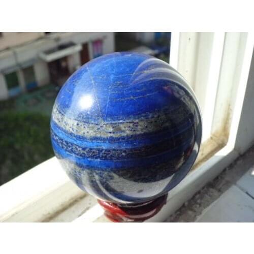 1508g Natural LAPIS LAZULI Crystal Cutting polishing sphere balls