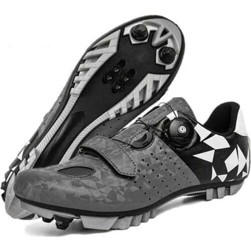 Professional MTB Cycling Shoes Outdoor Wear-Resistant Anti-Skid Bicycle Cleat Shoes Mountain Bike SPD Sports Shoes Sneakers Men