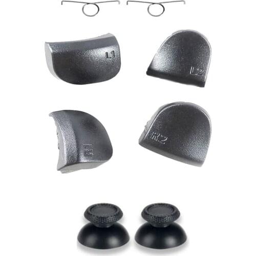 R2 R1 L2 L1 Replacement Trigger Buttons With Springs For PS5 Playstation 5 Game Controller With 2pcs Thumbstick Analog Caps