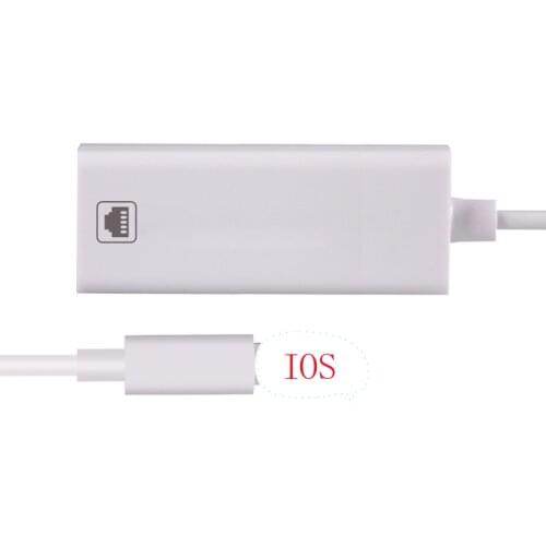 100Mbps Network Cable Adapter For Lightning to RJ45 Ethernet LAN Wired Travel Compact For iPhone for iPad Series