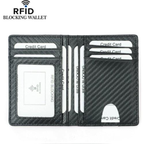 Fashion Slim Credit Card Holder Thin Rfid Wallets Pu Leather Driver License Cover Card Holder