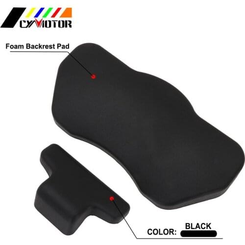 Universal Motorcycle Tail Box Black Rubber Foam Backrest Pad For BMW Ducati KTM Duke ADV Adventure Street Bike