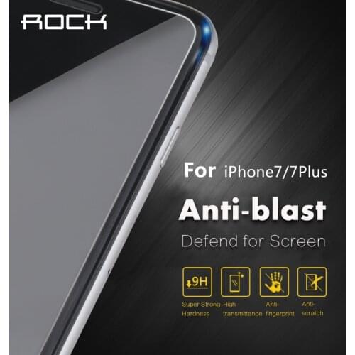 For iPhone 7 ROCK 0.3mm 2.5D 9H Premium Tempered Glass Ultra Thin Screen Protector for iphone 7 plus screen Film + Cleaning Kit