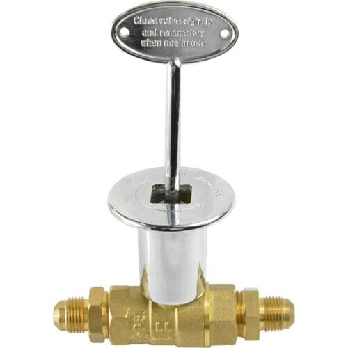 1/2 Inch High Pressure Valve Fire Pits Straight Quarter Turn Shut Off Valve Kit for NG LP Gas Home Appliance Accessories