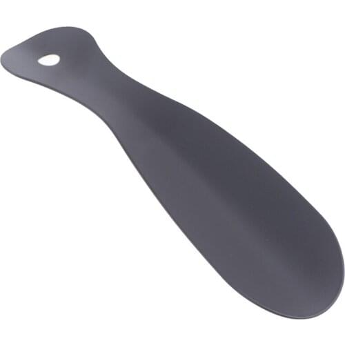 1PCS Shoe Helper Easy Carry 19CM Metal Shoe Horn Helper Small Shoe Horn Stainless Steel With Hole Wear