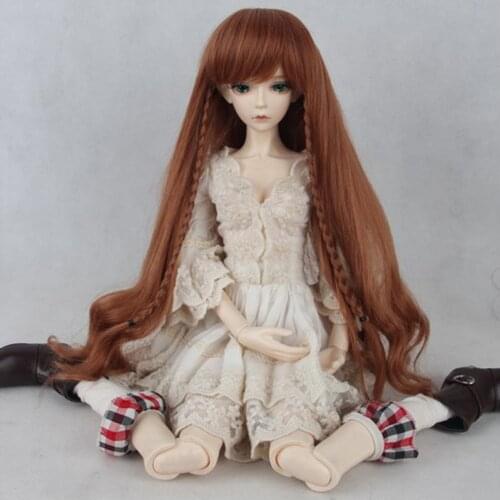 1PCS Retail Long 1/4 BJD Doll Wig High-temperature Wire 1/3 Wig For Dolls