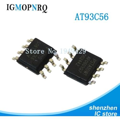 10pcs AT93C56 SOP-8 93C56 SOP8 (256x8)/(128x16) 2K SOP New
