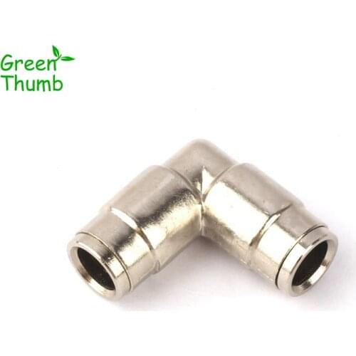 10pcs I.D 9.5mm High Pressure Misting Nozzle Hose Connectors Brass Elbow Connectors Garden Irrigation Fast Connectors