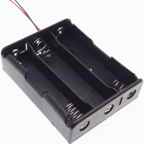 20pcs 3 Pack 18650 Battery Case Battery Storage Box 3 x 18650 Battery Holder with wire