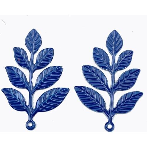 20 pcs/lot 28x43mm Metal Filigree Flowers Slice Charms base Setting Jewelry DIY Components Findings 08254