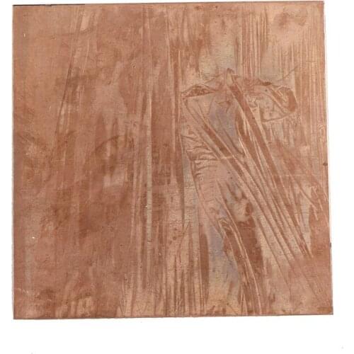 99.9% Copper Cu Metal Sheet Plate Nice Mechanical Behavior and Thermal Stability High Quality Tool Parts 1PCS 100x100x0.8mm