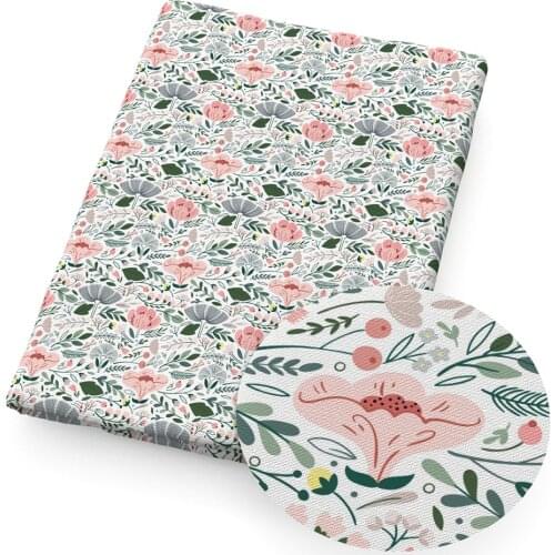 David accessories 50*145cm Floral Printed Polyester Cotton Fabric Patchwork for Sewing Dress DIY Cushion Cover,c12998