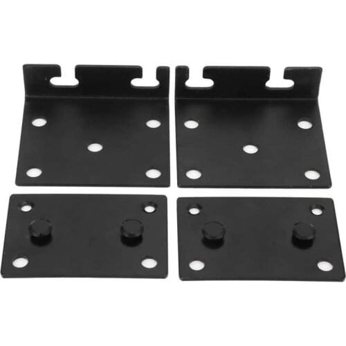 Bed Rail Hinge Bracket Iron Furniture Hardware Connector Fittings for Headboards Foot-Board Bed Hinge