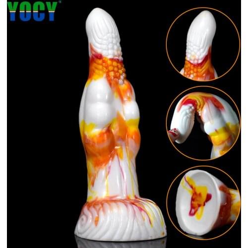 YOCY G-Spot Stimulator Anal Butt Plug Soft Silicone Sex Toy For Women Fantasy Dildo With Suction Cup Anus Massager Masturbation