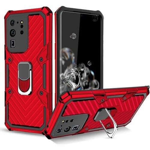 Armor Shockproof Case For Samsung Galaxy S21 S20 Plus Note 20 Ultra A12 A32 A42 A31 A41 A51 A71 5g Metal Finger Ring Holder Case