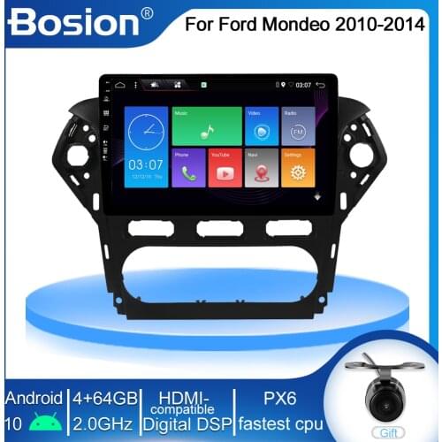Bosion PX6 DSP 2 din 1din Android 10.0 Car Radio Video Player For Ford Mondeo 4 2010 2011 2012 2013 2014 CAR GPS navigation
