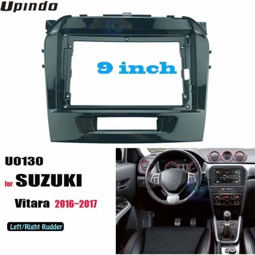 2din 9 inch Car Radio installation DVD GPS mp5 Plastic Fascia Panel frame for SUZUKI Vitara 2016 2017 Dash Mount Kit