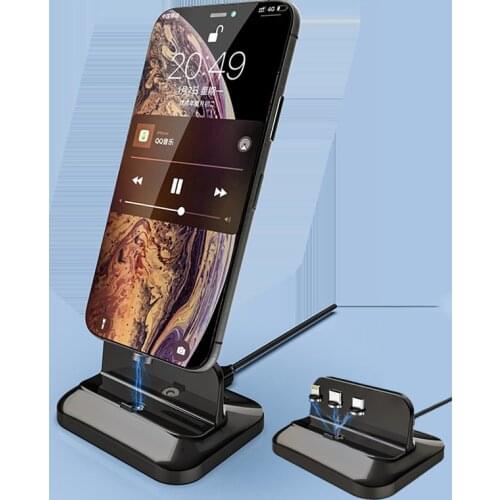 3 In 1 Wireless Charger Station QI Fast Apple Wireless TYPE-C Charging Stand Dock For IPhone 12/11/8 Pro Max AirPods Samsung