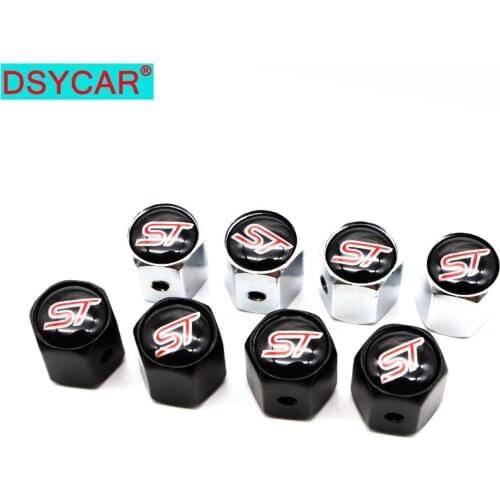 DSYCAR 1Set Car Styling Zinc Alloy Anti-theft Style Car Tire Valve Caps Wheel Tires Tire Stem Air Cap Airtight Covers