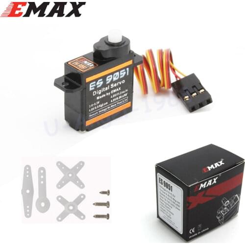 EMAX ES9051 4.3g Digital Servo Pastic Gear 0.8kg Torque for 3D F3P Airplanes Wholesale