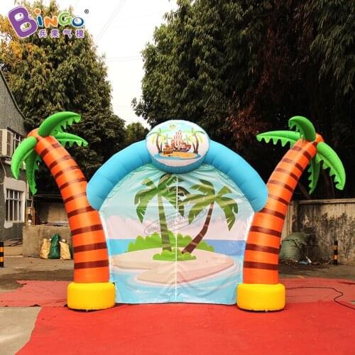 Customized 5.3x3 Meters Party Supply Inflatable Coconut Tree Arch for Decoration Toys BG-A1443