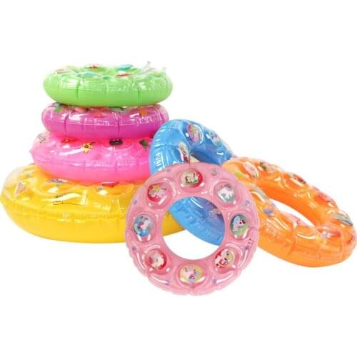 Summer Baby Kids Cartoon Safety Swimming Ring Inflatable Swim Float Water Fun Pool Toys Flamingo Swim Circle Water Sport