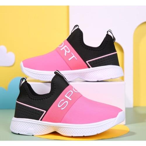 Childrens Fashion Trend Sneakers One-Step Comfortable Casual Shoes For Boys And Girls Lightweight And Breathable Running Shoes