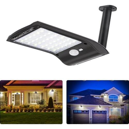 36 LED Solar Light Motion Sensor Wall Light Street Lamp Adjustable Brightness Outdoor Garden IP67 Waterproof Street Lamp