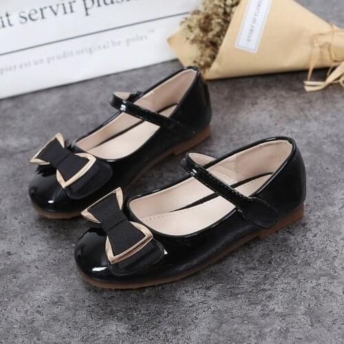 2020 Autumn Winter New Girls Nude Shoes Childrens Korean-Style Bow Princess Shoes Childrens Dance Shoes Dropshipping