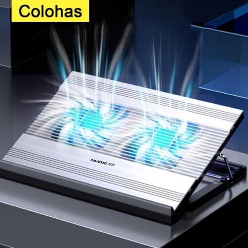 Laptop Cooling Pad 2 Cooling Fans and Double USB Ports Laptop Cooler Adjustable Notebook Stand Support With Fan For Macbook Pro