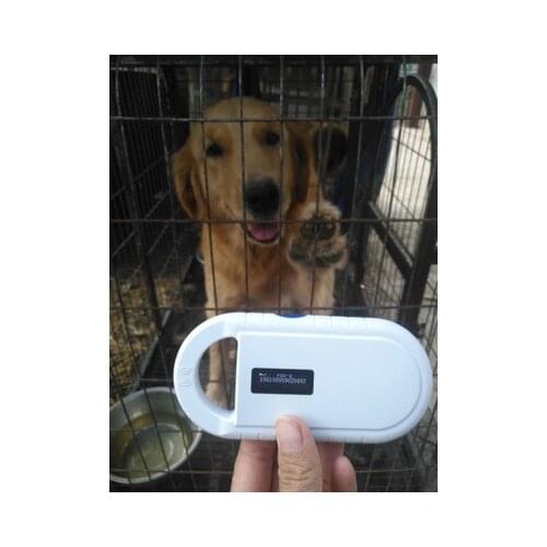 Rechargeable battery power USB FDX-B ID64 Pet ID ear tag small mini RFID microchip reader for dog cat pets animal chip scanner