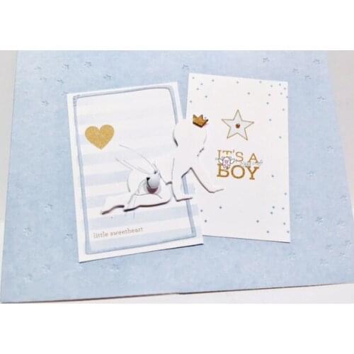 PP Craft metal cutting dies cut die mold Latest Cute Baby crawling Scarpbook paper craft knife mould blade punch stencils dies