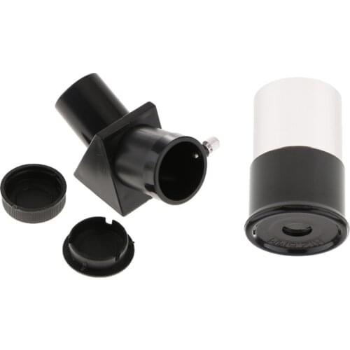 Astronomy Telescope Erecting Prism for Refractor Star Diagonal Mirror 0.965" Interface Universal & Eyepiece Lens H12.5mm