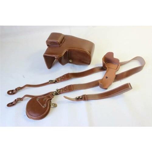 PU Leather case Camera bag cover For Nikon Z7 Z6 with 24-70mm/4S lens Battery Opening shoulder strap