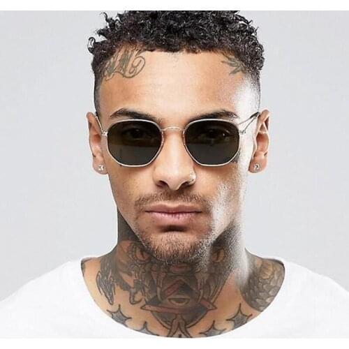 Men Retro Sunglasses Small Frame Designer Female Vintage Sunglasses Women Classic Luxury Clear Lens Round Shades Zonnebril Dames