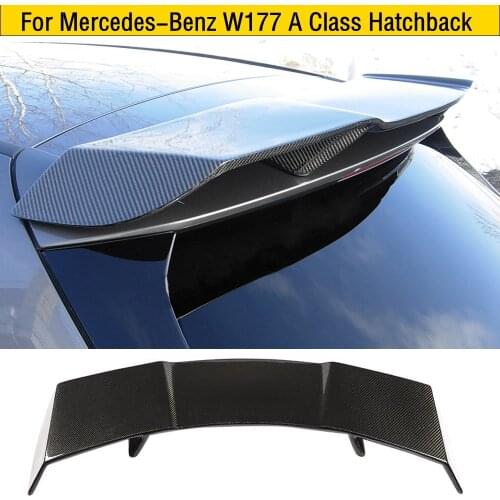 W177 For Mercedes A Class W177 Spoiler Carbon Fiber Rear Trunk Spoiler Wing 2018-2019 A200 rear roof spoiler