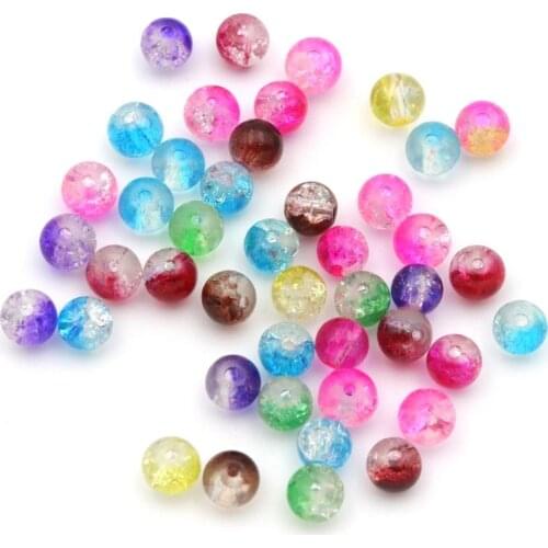 6mm Round Double Colors Crask Spacer Seed Glass Beads For Jewelry Making Diy Bracelet Necklace Accessories Wholesale Supply