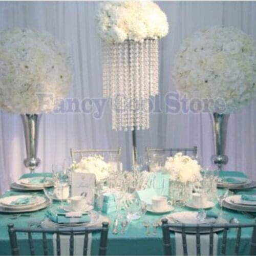 62cm 24.4"(H) Wedding Crystal Table centerpiece flower stand chandelier Wedding Supply 10pcs/lot